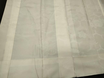 平和屋着物■長襦袢　袷　亀甲花地紋　正絹　逸品　CAAX8933oy