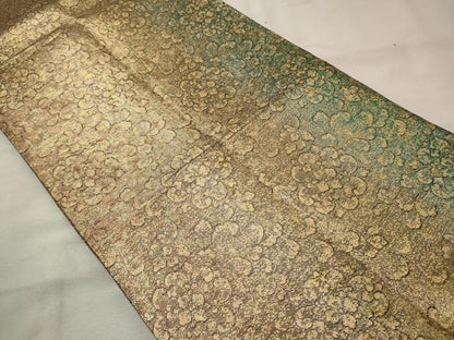 平和屋着物◎両面 六通柄袋帯 大王松 金糸 正絹 逸品 CAAX9174oy