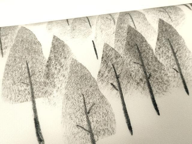 平和屋着物●塩瀬　太鼓柄袋帯　作家物　手描き　樹林文　正絹　逸品　CAAX9237yk