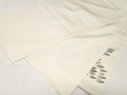 平和屋着物●塩瀬　太鼓柄袋帯　作家物　手描き　樹林文　正絹　逸品　CAAX9237yk