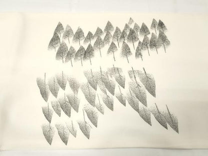 平和屋着物●塩瀬　太鼓柄袋帯　作家物　手描き　樹林文　正絹　逸品　CAAX9237yk