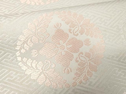 平和屋着物●六通柄　本袋帯　唐織　菱花丸文　正絹　逸品　CAAX9261yk
