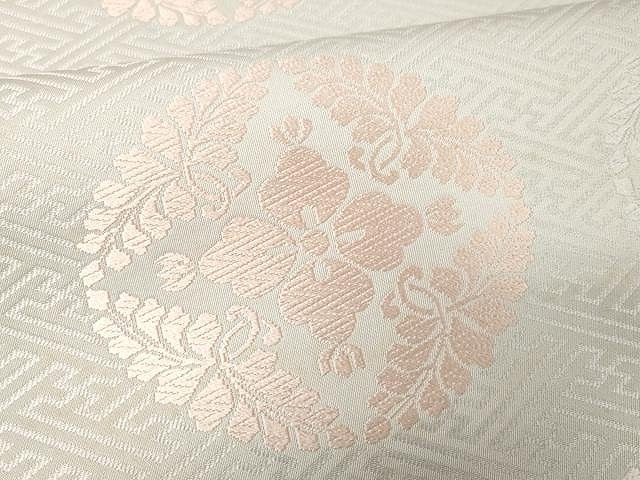 平和屋着物●六通柄　本袋帯　唐織　菱花丸文　正絹　逸品　CAAX9261yk
