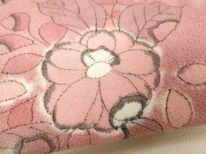 平和屋着物●九寸名古屋帯　辻が花　絞り　鬼しぼ縮緬　正絹　逸品　CAAX9296yk