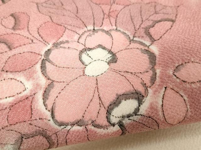 平和屋着物●九寸名古屋帯　辻が花　絞り　鬼しぼ縮緬　正絹　逸品　CAAX9296yk