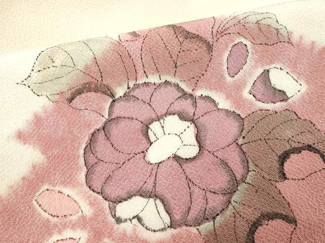 平和屋着物●九寸名古屋帯　辻が花　絞り　鬼しぼ縮緬　正絹　逸品　CAAX9296yk