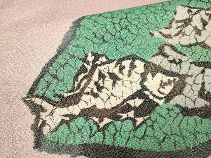 平和屋着物●太鼓柄京袋帯　魚　金通し地　正絹　逸品　CAAX9326yk