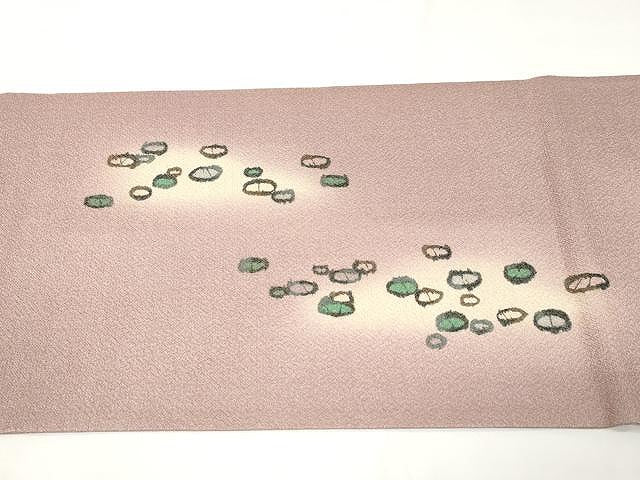 平和屋着物●太鼓柄京袋帯　魚　金通し地　正絹　逸品　CAAX9326yk