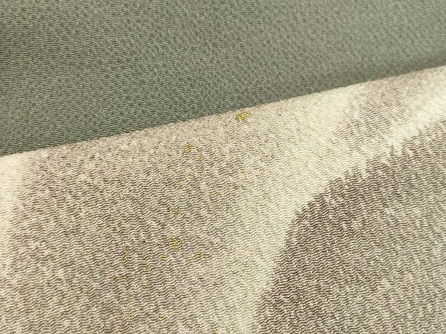 平和屋着物●太鼓柄袋帯　風景文　金彩　鬼しぼ縮緬　正絹　逸品　CAAX9444yk