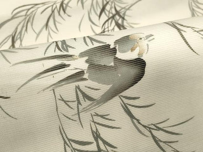 平和屋着物＊夏物 創作 九寸名古屋帯 手描き 飛鳥枝笹文 正絹 逸品 CAAX9479yk