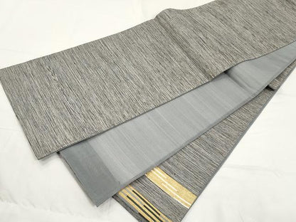 平和屋着物▽スリーシーズン 春夏秋 太鼓柄袋帯 横段吉祥文 金糸 正絹 逸品 CAAX9495yk