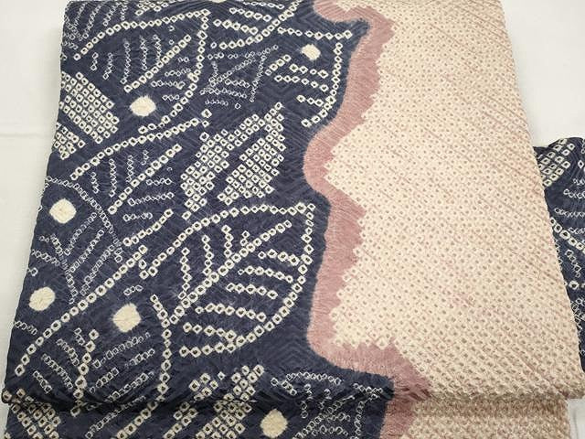 平和屋着物○名門 藤娘きぬたや・総絞り 九寸名古屋帯