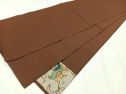平和屋着物◎太鼓柄袋帯　更紗花文　正絹　逸品　CAAX9781xe