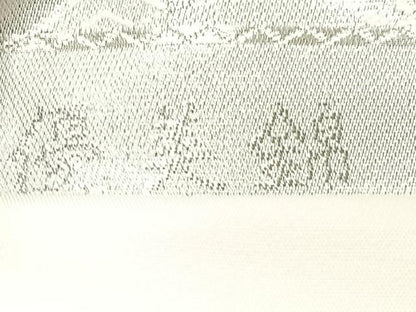 平和屋着物◎六通柄袋帯　唐織　蜀江花鳥文　銀糸　正絹　逸品　CAAX9847xe