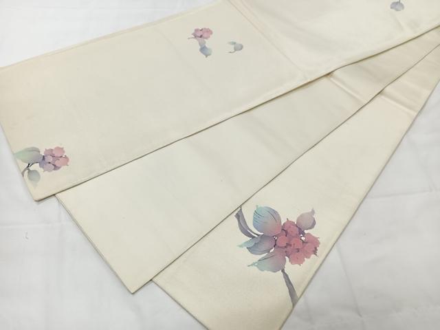 平和屋着物◎太鼓柄袋帯 作家物 枝花文 正絹 逸品 CAAX9861xe