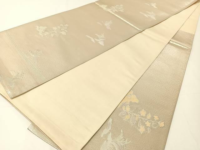 平和屋着物▼佐賀錦　六通柄袋帯　螺鈿箔　蒔絵錦　正絹　逸品　CAAY0078vp