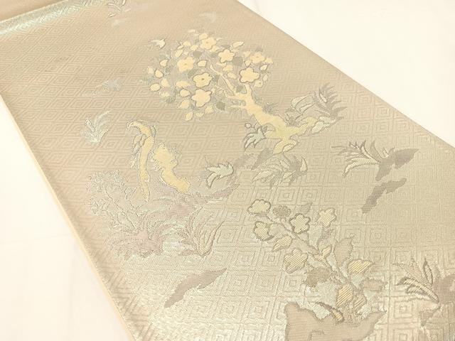 平和屋着物▼佐賀錦　六通柄袋帯　螺鈿箔　蒔絵錦　正絹　逸品　CAAY0078vp