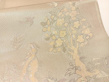 平和屋着物▼佐賀錦　六通柄袋帯　螺鈿箔　蒔絵錦　正絹　逸品　CAAY0078vp