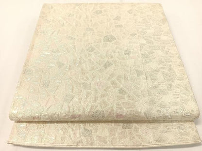 平和屋着物▼六通柄袋帯 箔散らし ラメ糸 正絹 逸品 CAAY0235vp