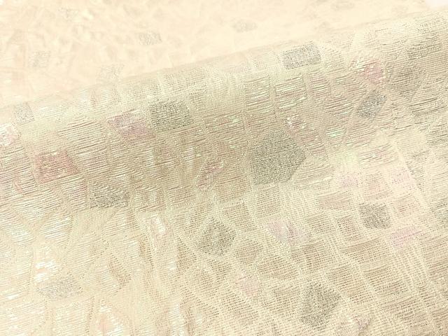 平和屋着物▼六通柄袋帯 箔散らし ラメ糸 正絹 逸品 CAAY0235vp