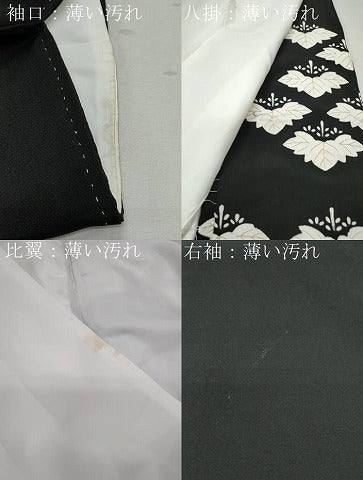 平和屋着物■豪華黒留袖　刺繍　菱花文　金銀彩　正絹　逸品　CAAY0415th