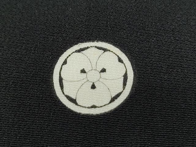 平和屋着物■豪華黒留袖　刺繍　菱花文　金銀彩　正絹　逸品　CAAY0415th