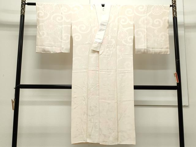 平和屋着物■長襦袢　無双仕立て　花唐草地紋　暈し染め　正絹　逸品　CAAY0560th