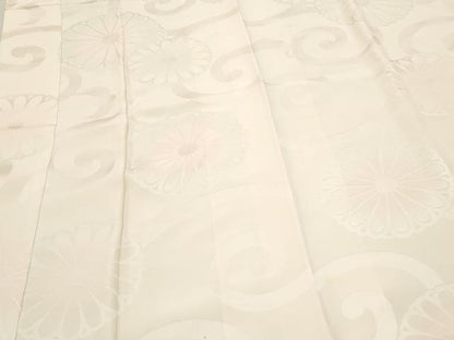 平和屋着物■長襦袢　無双仕立て　花唐草地紋　暈し染め　正絹　逸品　CAAY0560th