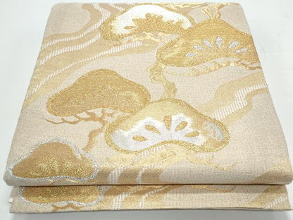 平和屋着物◎六通柄袋帯 枝松文 金銀糸 正絹 逸品 CAAY0798th