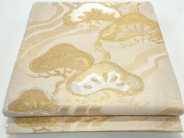 平和屋着物◎六通柄袋帯 枝松文 金銀糸 正絹 逸品 CAAY0798th