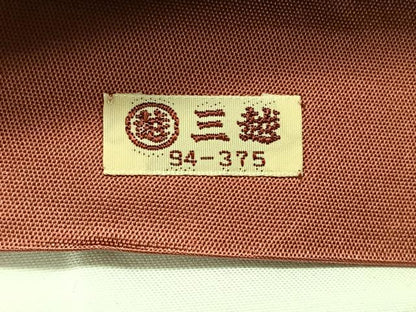 平和屋着物◎六通柄袋帯　唐織　籠目花文　金糸　三越扱い　正絹　逸品　CAAY0820qv