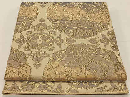平和屋着物◎六通柄袋帯　狩猟文　金糸　正絹　逸品　CAAY0902qv