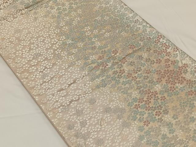平和屋着物◎六通柄袋帯　唐織　花尽くし　金銀糸　正絹　逸品　CAAY1174qv
