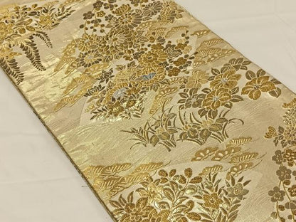 平和屋着物◎佐賀錦 六通柄袋帯 華宝 九百錦 金銀糸 正絹 逸品 CAAY1180qv