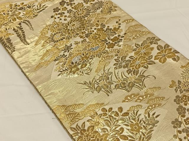 平和屋着物◎佐賀錦 六通柄袋帯 華宝 九百錦 金銀糸 正絹 逸品 CAAY1180qv