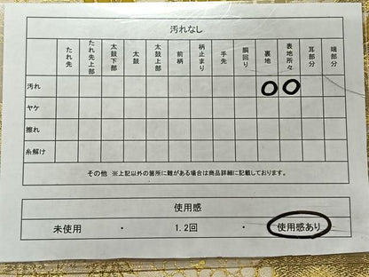 平和屋着物◎六通柄袋帯　唐織　風景花文　金糸　正絹　逸品　CAAY1186qv