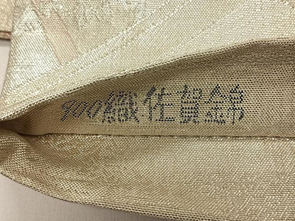 平和屋着物◎900織佐賀錦 六通柄袋帯 鴛鴦花文 正絹 逸品 CAAY1196qv