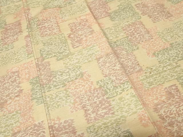 平和屋着物■上質な紬　色紙重ね文　正絹　逸品　CAAY1366ev