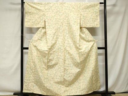 平和屋着物■上質な紬 枝花文 正絹 逸品 CAAY1670ev