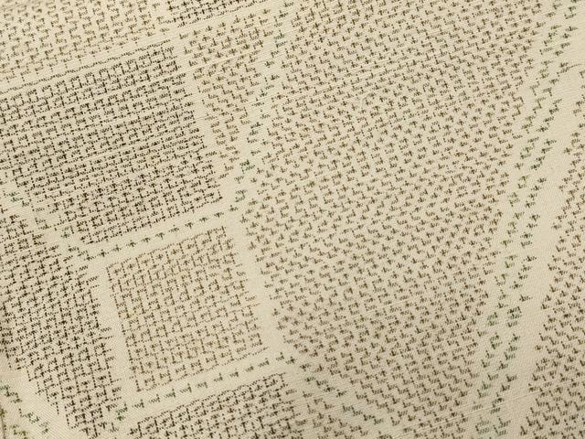 平和屋着物■上質な紬 80亀甲 菱文 正絹 逸品 CAAY1684ev