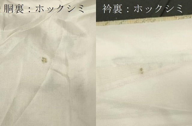平和屋着物■上質な紬　枝葉文　正絹　逸品　CAAY2065in