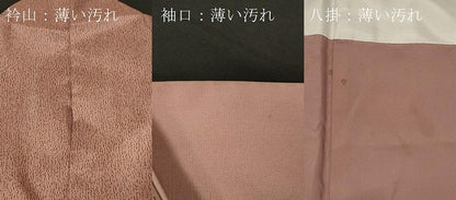 平和屋着物■訪問着 道長鹿の子文 暈し染め 紬地 正絹 逸品 CAAY2105in