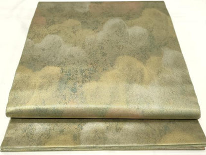 平和屋着物◎六通柄袋帯　霞文　正絹　逸品　CAAY2245in
