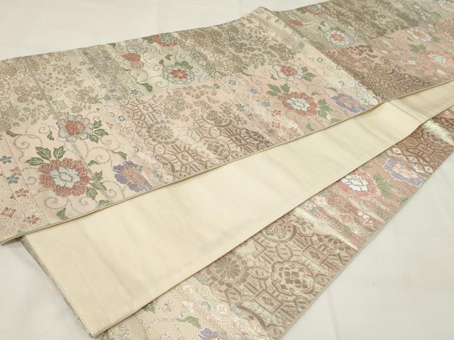 平和屋着物◎六通柄袋帯 唐織 吉祥花唐草文 金銀糸 正絹 逸品 CAAY2299in