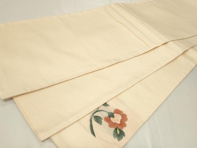平和屋着物◎太鼓柄袋帯　花唐草文　金糸　正絹　逸品　CAAY2394in