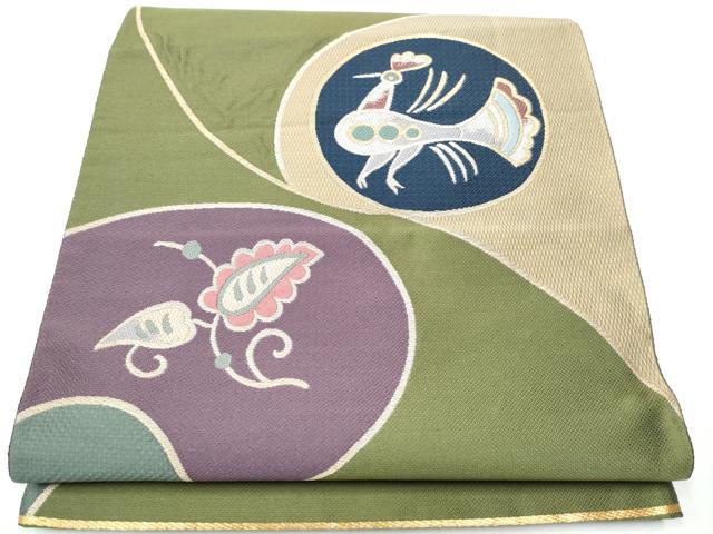 平和屋着物●六通柄袋帯 千祥庵 金糸 正絹 逸品 CAAY2434hy