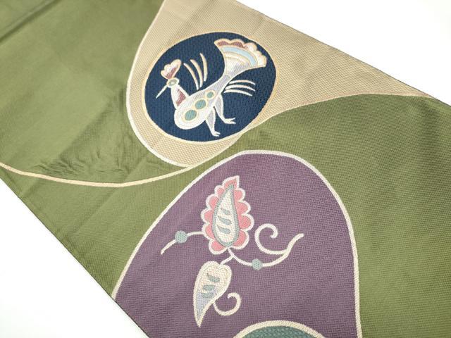 平和屋着物●六通柄袋帯 千祥庵 金糸 正絹 逸品 CAAY2434hy