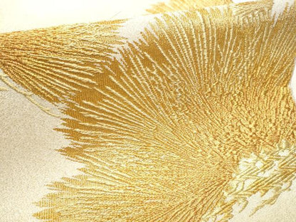 平和屋着物●太鼓柄袋帯 綴れ 松 純金箔24K 正絹 逸品 CAAY2461hy