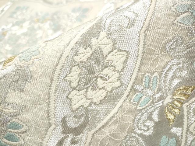 平和屋着物●西陣の名門 本家加納 六通柄袋帯 唐織 高砂 七宝花文 金銀糸 正絹 逸品 CAAY2670hy