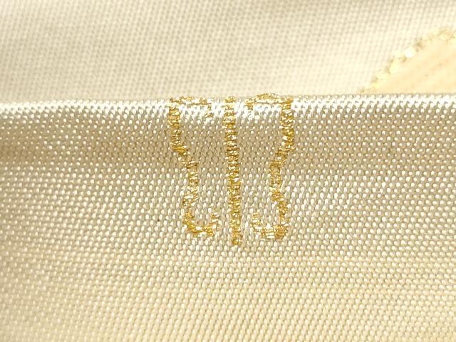 平和屋着物●西陣　川島織物　六通柄　本袋帯　冊子絵巻飛鶴枝梅文　金銀糸　正絹　逸品　CAAY2694hy
